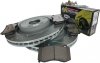 Przednie klocki Z26 + WIERCONE nacinane tarcze hamulcowe POWERSTOP Jeep Grand Cherokee SRT 6,1 V8 -2010